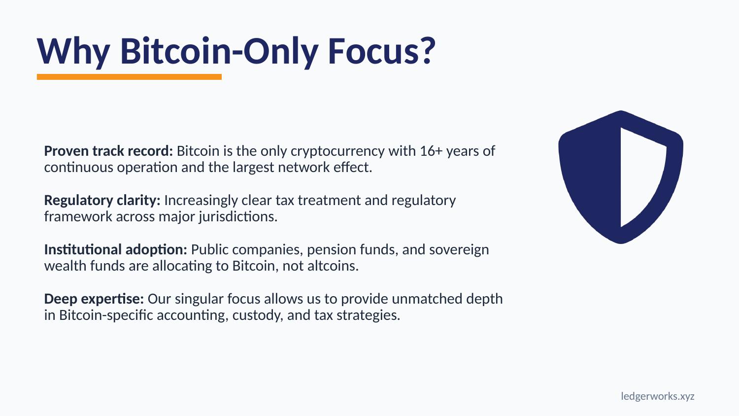 Why Bitcoin-Only Focus