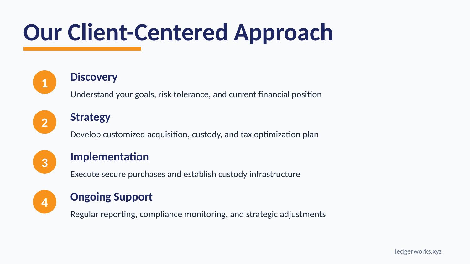 Our Client-Centered Approach
